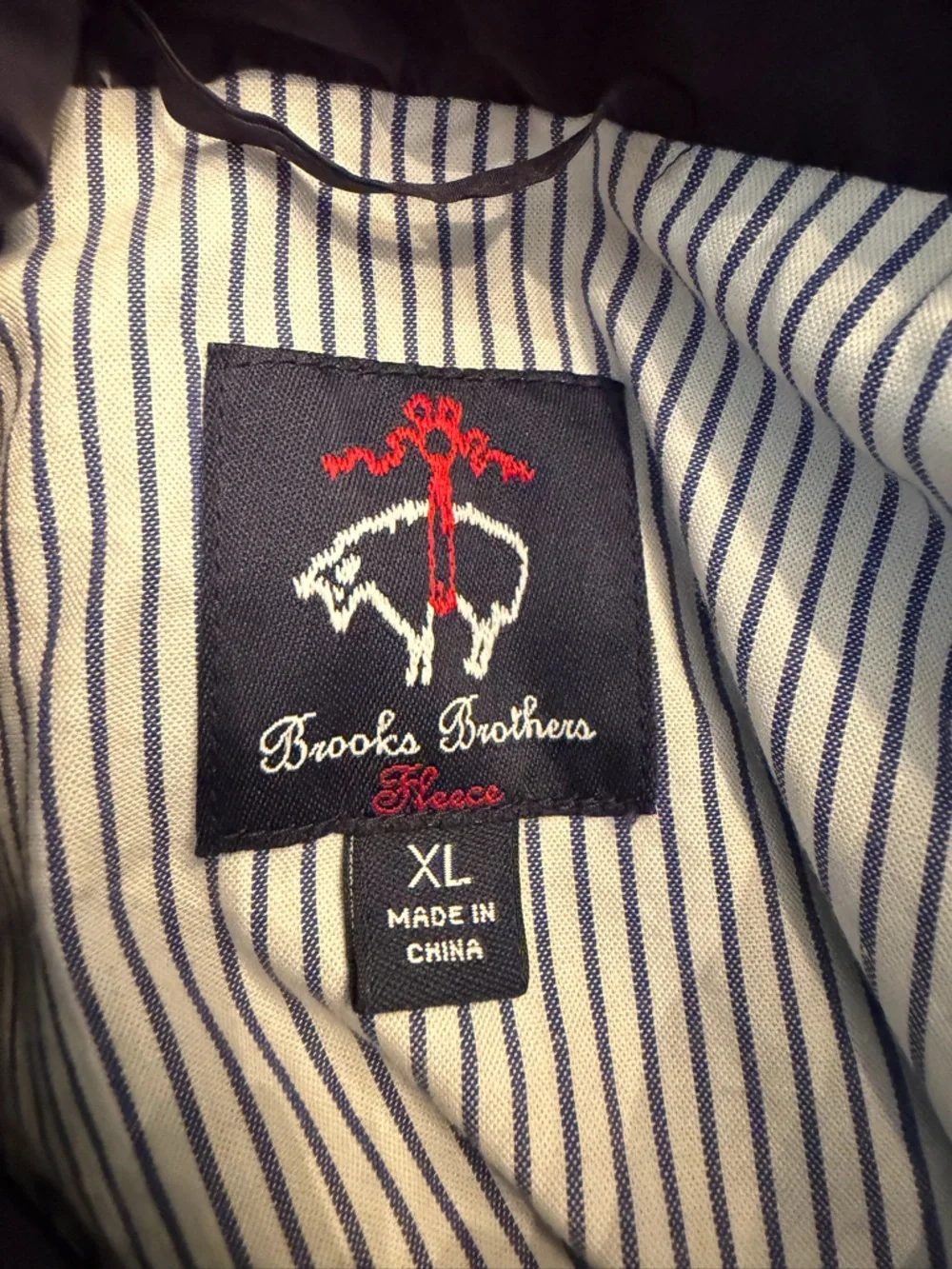 Brooks Brothers Boys Navy Windbreaker Rain Jacket Size XL